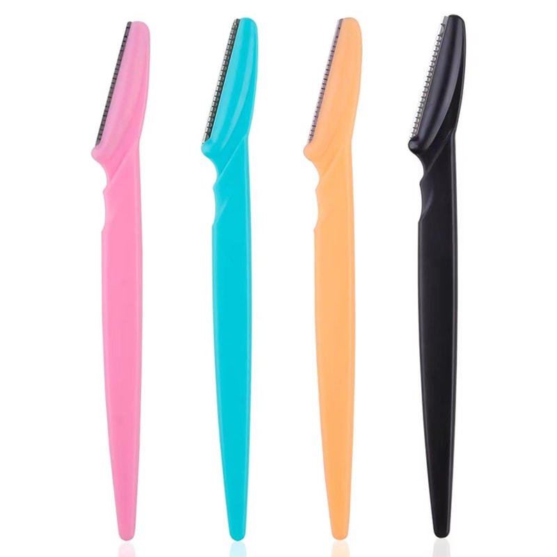 Karsyngirl 3410 Pcs Eyebrow Trimmer Blade Shaver Portable Face Razor Set Facial Hair Remover And Br 12