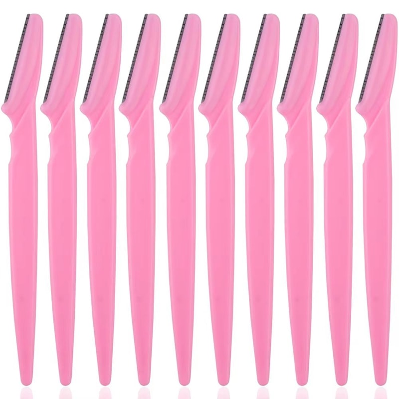 Karsyngirl 3410 Pcs Eyebrow Trimmer Blade Shaver Portable Face Razor Set Facial Hair Remover And Br 15