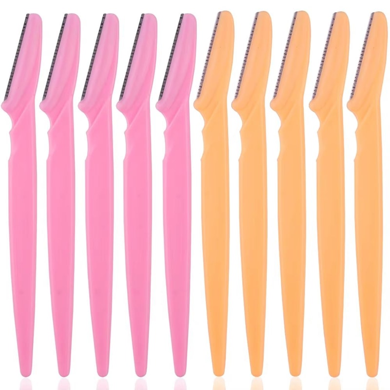 Karsyngirl 3410 Pcs Eyebrow Trimmer Blade Shaver Portable Face Razor Set Facial Hair Remover And Br 6