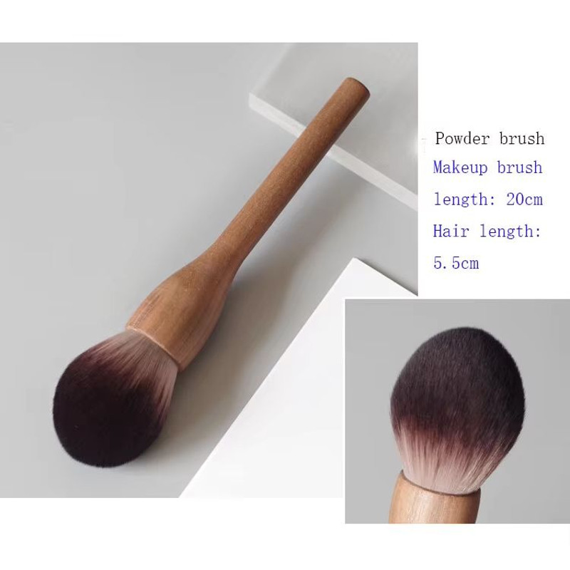 Karsyngirl Makeup Brush Wood Walnut Large Retro Powder Brush 10