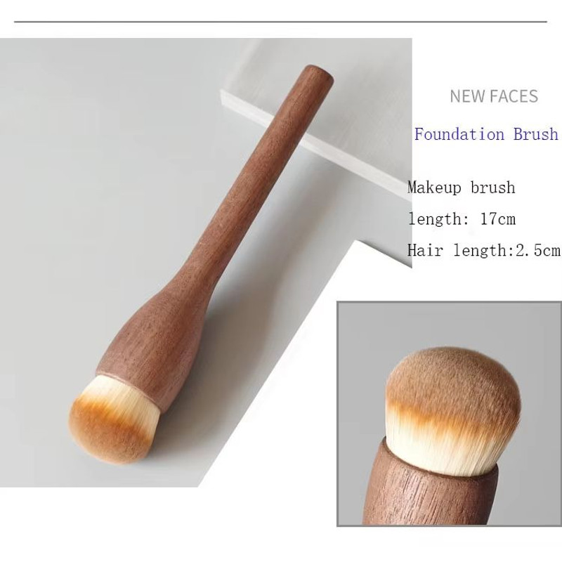 Karsyngirl Makeup Brush Wood Walnut Large Retro Powder Brush 6