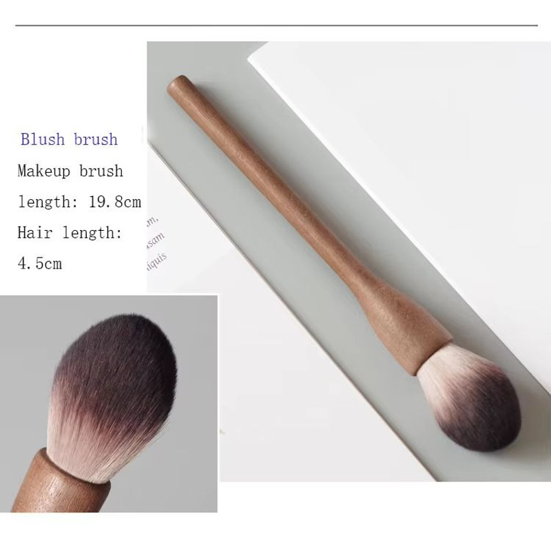 Karsyngirl Makeup Brush Wood Walnut Large Retro Powder Brush 8