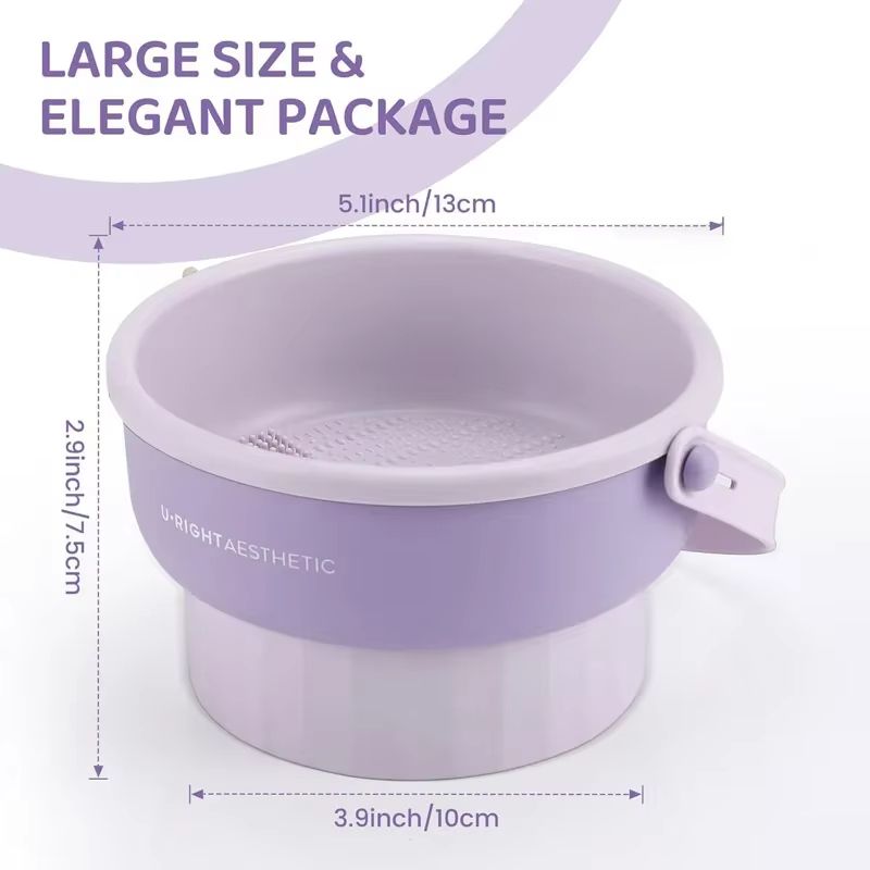 Makeup Brush Cleaning Bucket With Drying Rack And Storage Box 5