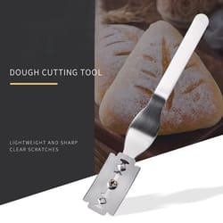 bread lame cutter with leather bag and 5 replaceable blades for sourdough and artisan bread scoring