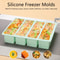 Giant Silicone Freezer Tray With Lid Extra Large Food Storage And Freezing Mold 1