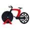 Bicycle Shape Stainless Steel Pizza Cutter Wheel Novelty Bike Roller Pizza Chopper 6