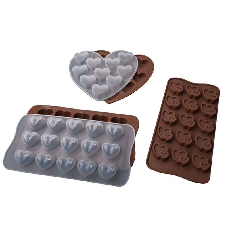 Silicone Diamond Heart Baking Mold 1510 Cavity Mold For Chocolate Cakes Cookies Ice Cubes Desserts 2