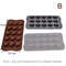 Silicone Diamond Heart Baking Mold 1510 Cavity Mold For Chocolate Cakes Cookies Ice Cubes Desserts 8