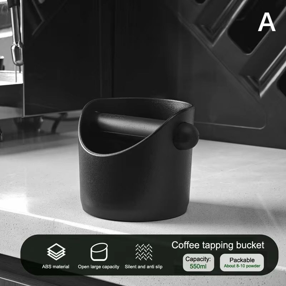 Stainless Steel Shock Absorbent Espresso Coffee Knock Box Dump Bin With Removable Knock Bar And Non 10