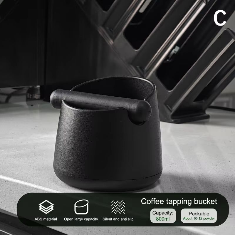 Stainless Steel Shock Absorbent Espresso Coffee Knock Box Dump Bin With Removable Knock Bar And Non 11