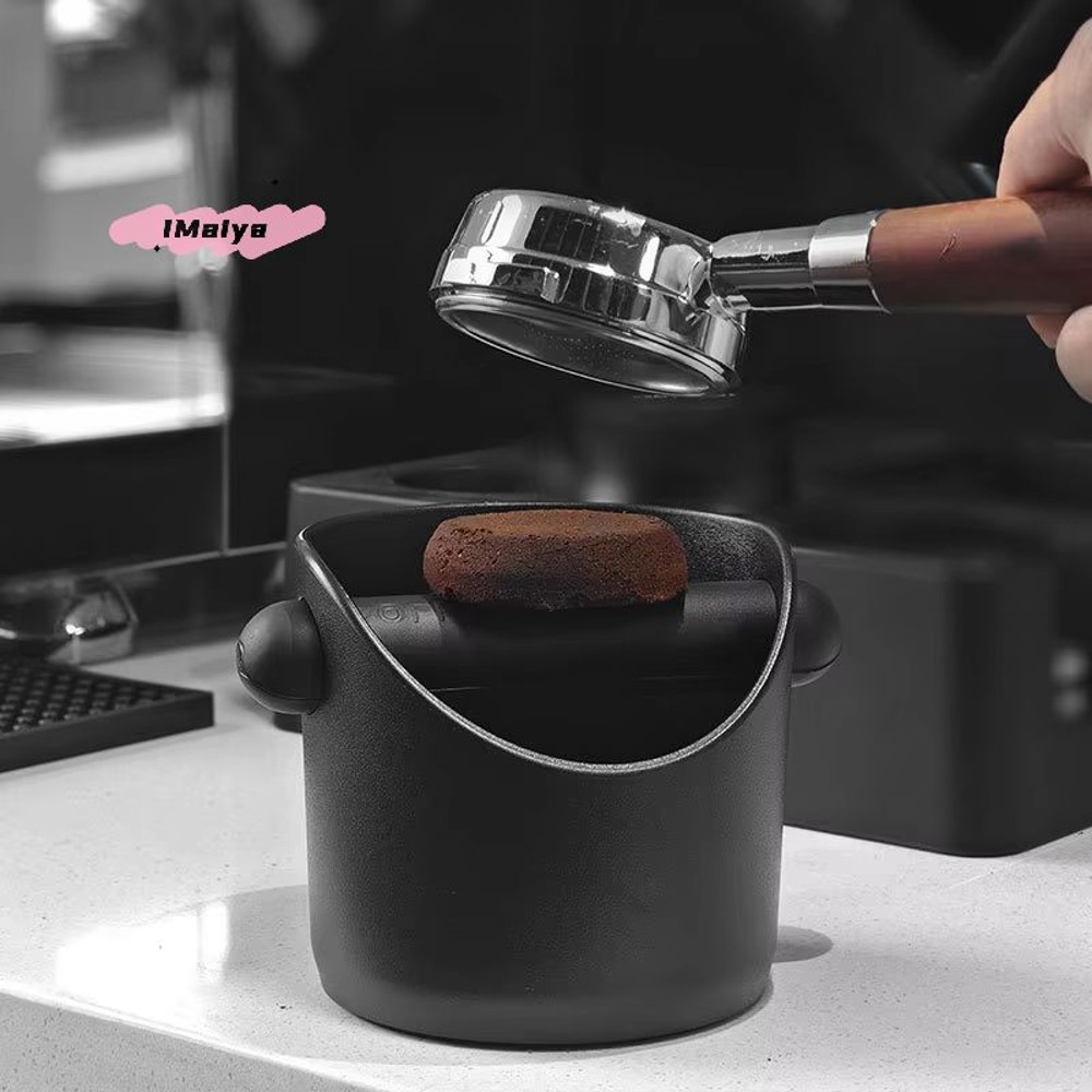 Stainless Steel Shock Absorbent Espresso Coffee Knock Box Dump Bin With Removable Knock Bar And Non 1