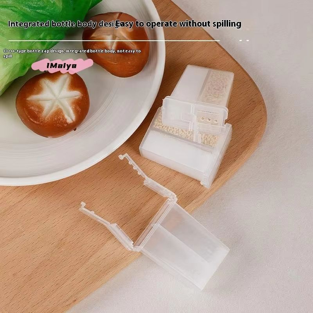 2 In 1 Multi Purpose Camping Seasoning Shaker With Lid 2 Compartment Salt Pepper Spice Jar For Out 2