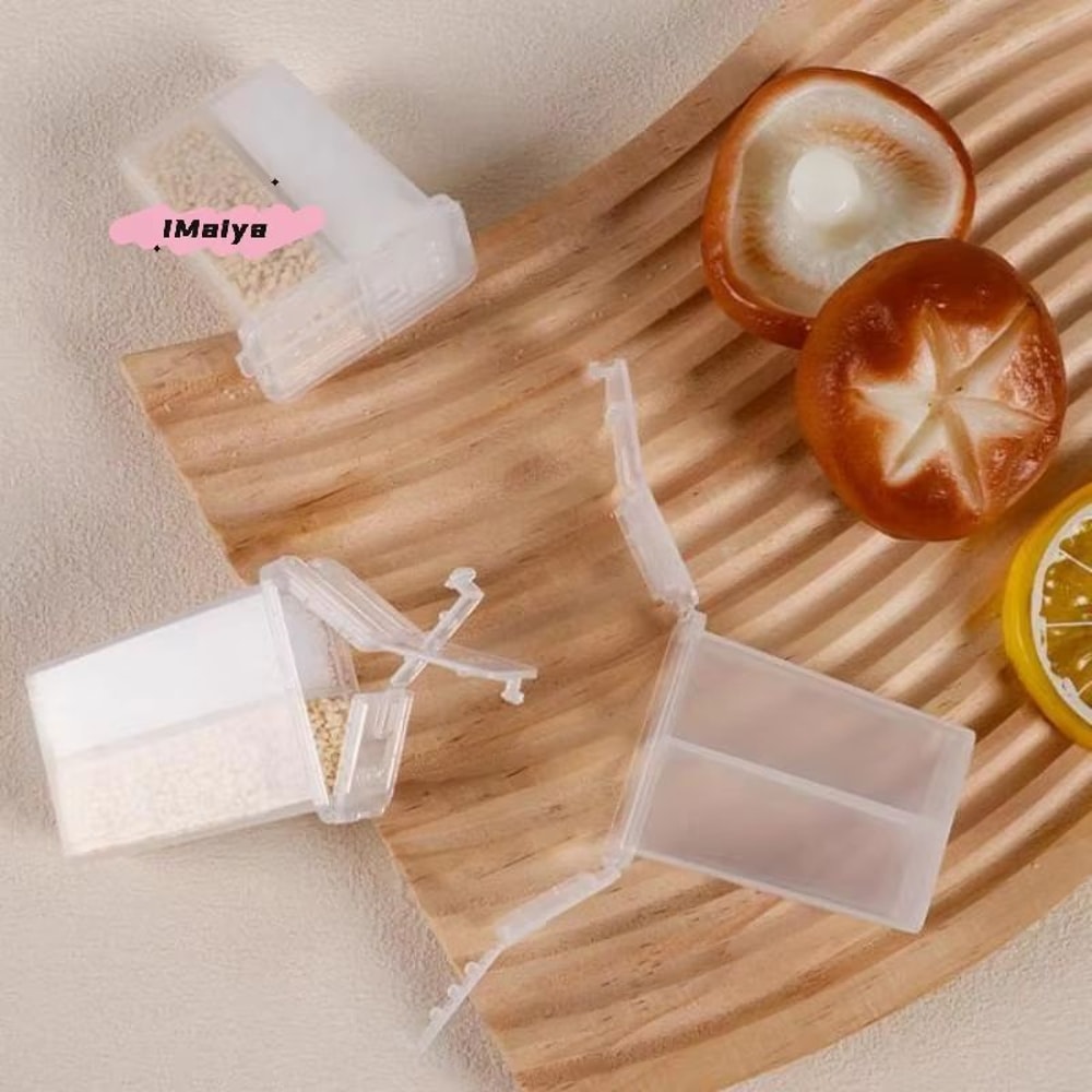 2 In 1 Multi Purpose Camping Seasoning Shaker With Lid 2 Compartment Salt Pepper Spice Jar For Out 3