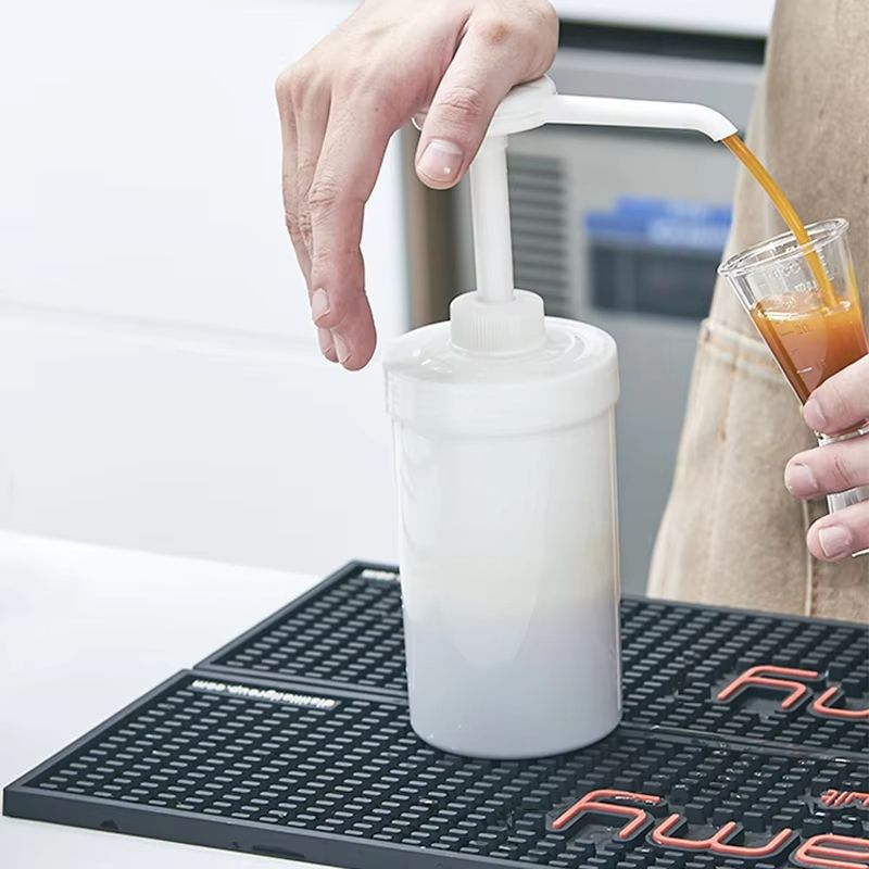 10152030CC Liquid Dispenser With Scale Coffee Syrup Drip Bottle With Hydraulic Pump Nozzle For Kit 2