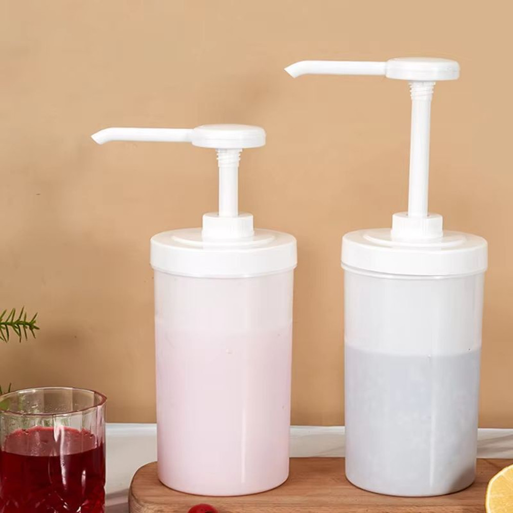 10152030CC Liquid Dispenser With Scale Coffee Syrup Drip Bottle With Hydraulic Pump Nozzle For Kit 3