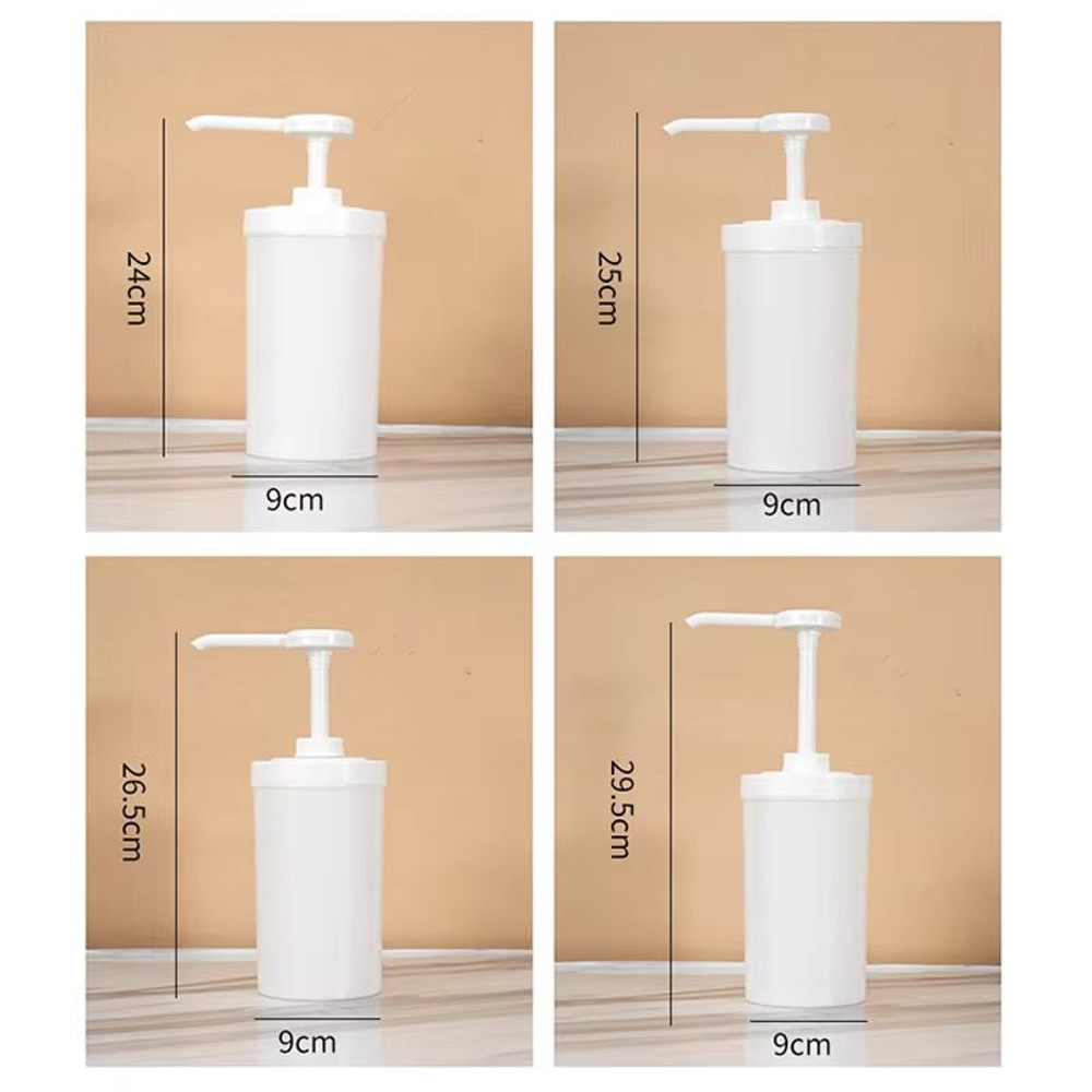 10152030CC Liquid Dispenser With Scale Coffee Syrup Drip Bottle With Hydraulic Pump Nozzle For Kit 5