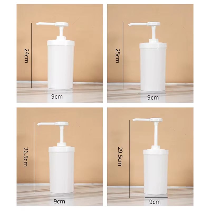 10152030CC Liquid Dispenser With Scale Coffee Syrup Drip Bottle With Hydraulic Pump Nozzle For Kit 5