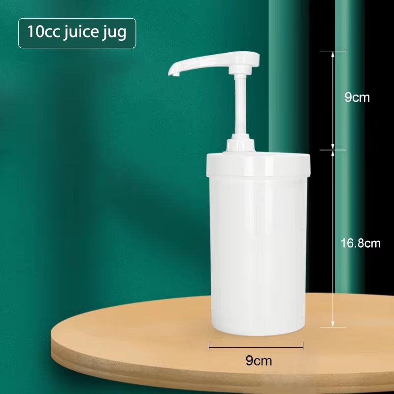 10152030CC Liquid Dispenser With Scale Coffee Syrup Drip Bottle With Hydraulic Pump Nozzle For Kit 7