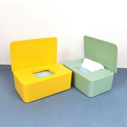 dustproof wet tissue box with lid – baby wipe storage holder for home, car, office