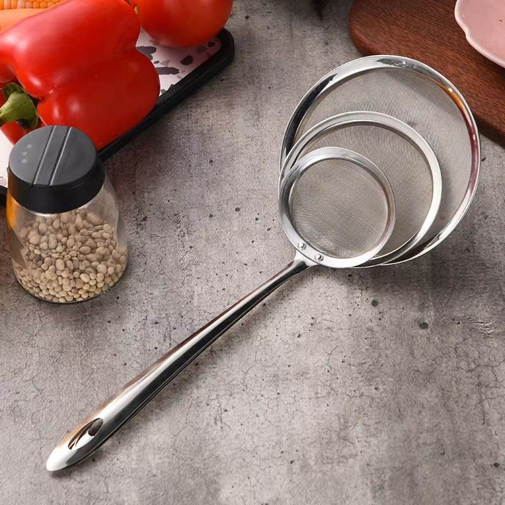 Stainless Steel Fine Mesh Skimmer Spoon Fat Grease And Foam Strainer For Soups And Cooking 3