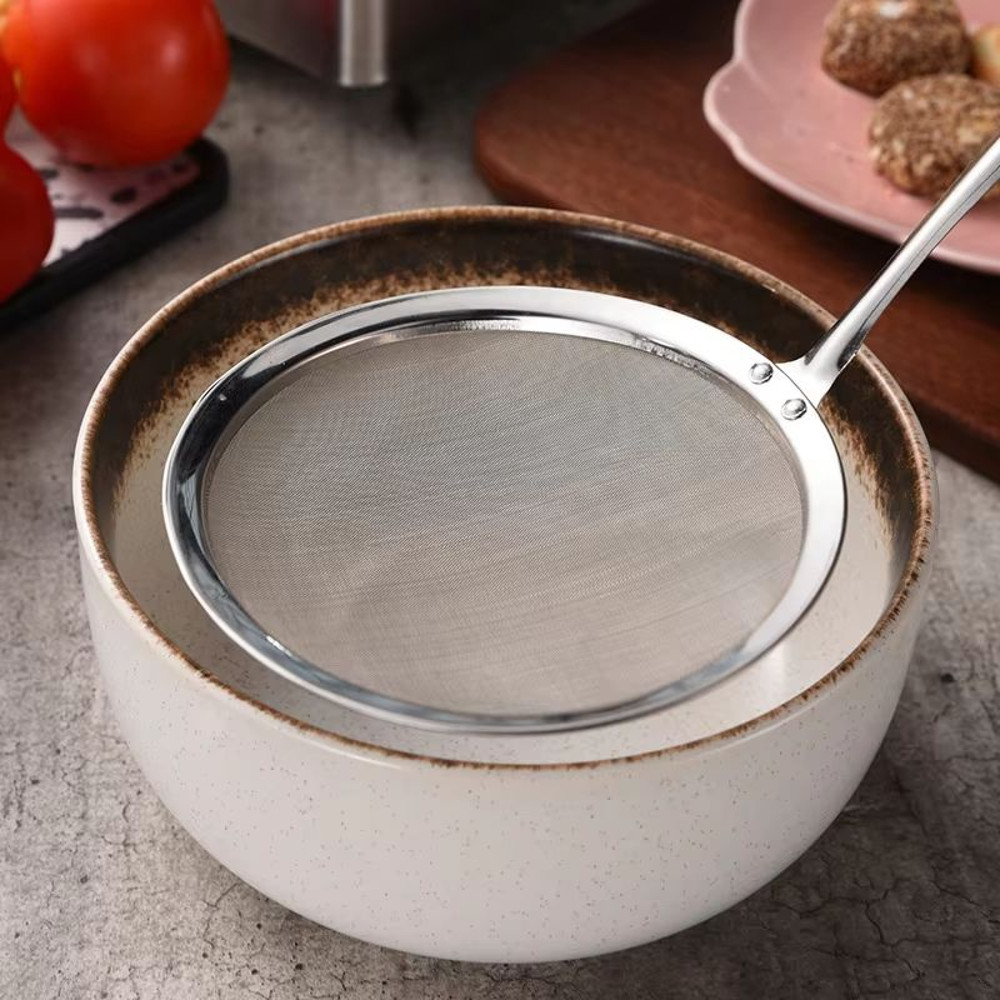 Stainless Steel Fine Mesh Skimmer Spoon Fat Grease And Foam Strainer For Soups And Cooking 4