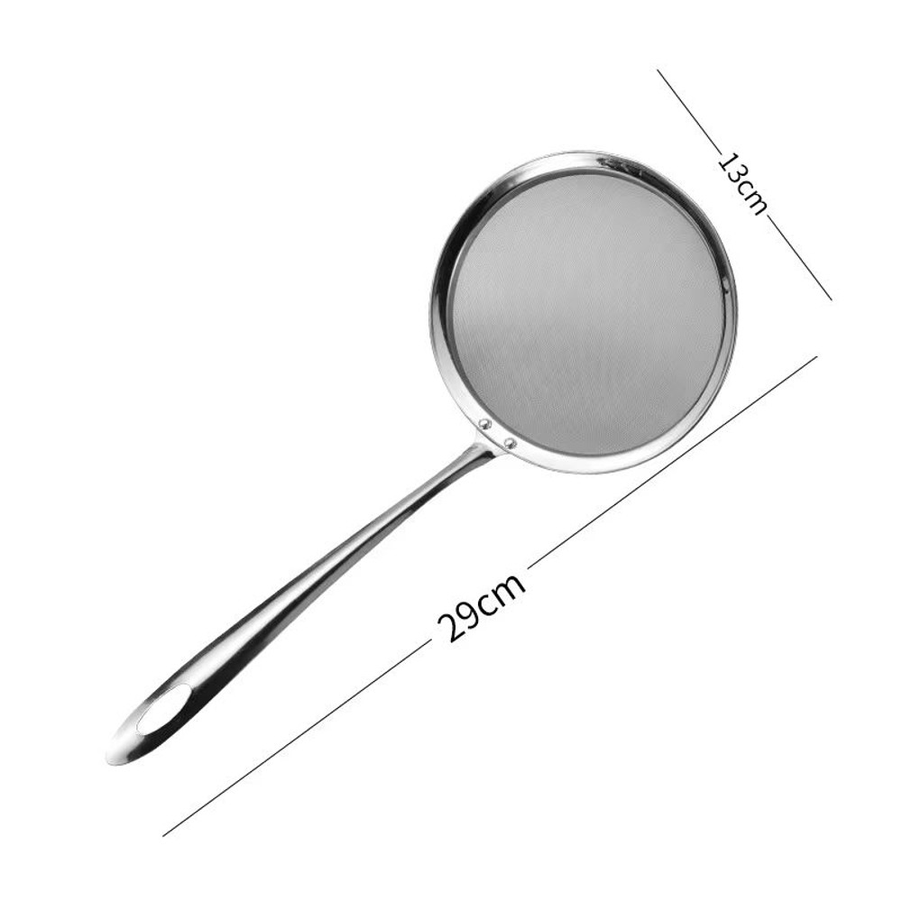 Stainless Steel Fine Mesh Skimmer Spoon Fat Grease And Foam Strainer For Soups And Cooking 8