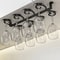 Metal Wine Glass Rack 4812 Cup Stemware Hanging Holder For Cabinets Bars Kitchens 0