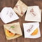 100Pcs Kraft Paper Sandwich Wrap Disposable OilProof Triangle Food Packing BagS 1