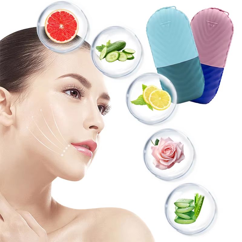 Silicone Facial Ice Mold Applicator Reusable Ice Cube Roller For Skin Care And Facial Massage 1