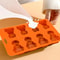 3D Cat Shaped Ice Cube Mold Silicone Tray For Whiskey Cocktails Cold Drinks 1