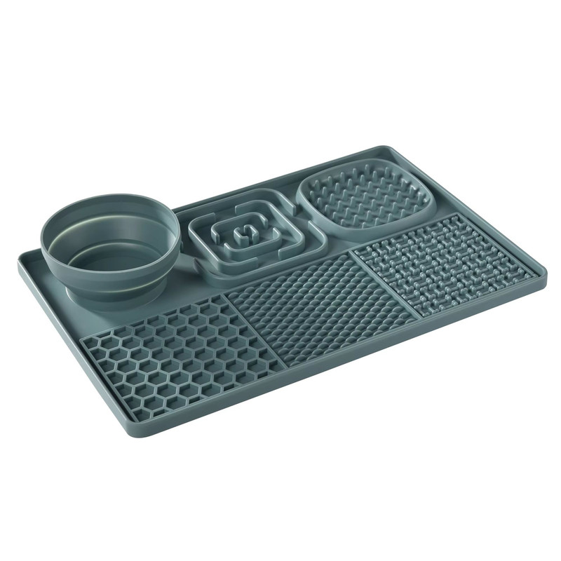 Silicone Dog Licking Pad Suction Cup Slow Feeder BPAFree Pet Feeder Mat 6