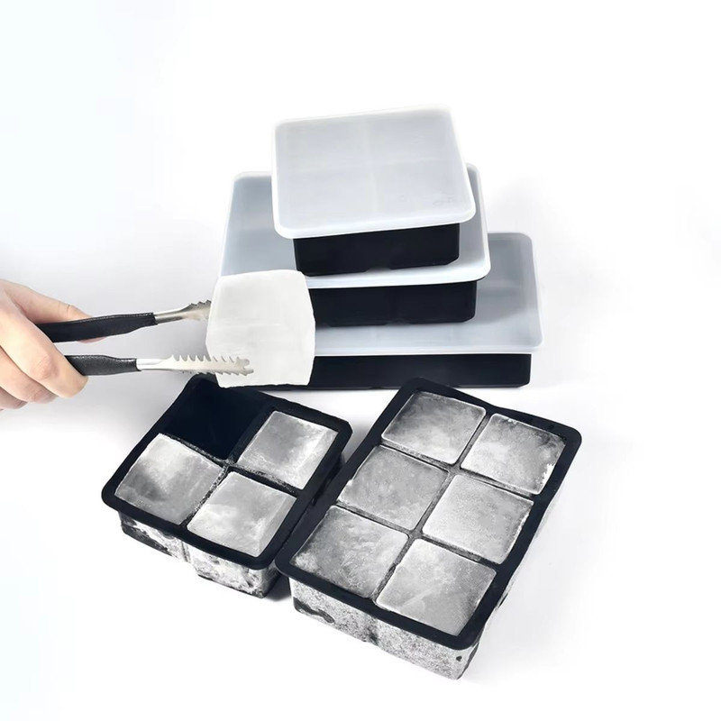 MultiGrid Silicone Ice Tray Set With Lid 468Grid Flexible Ice Cube Mold For Drinks Cocktails 1