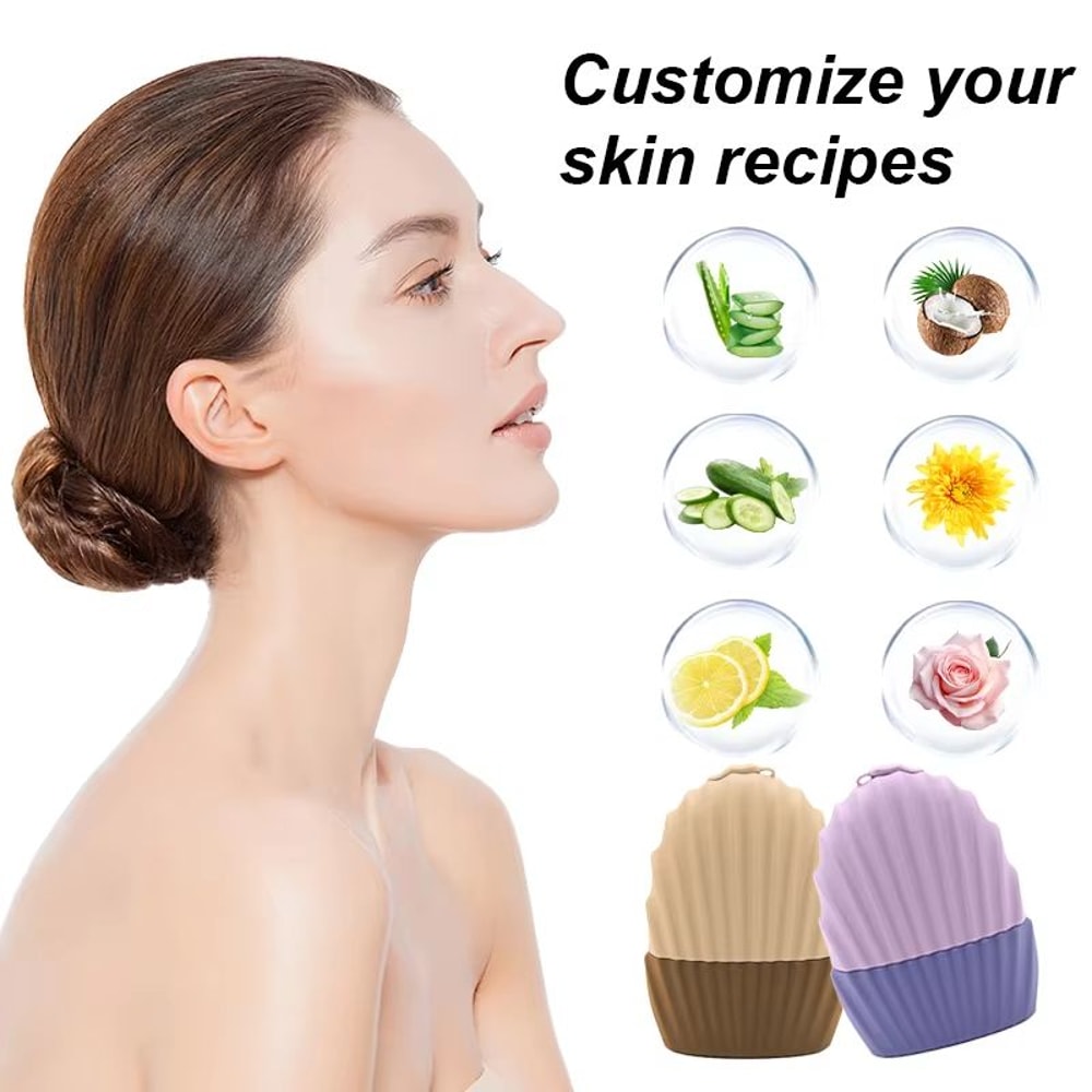 Face Eye Beauty Ice Roller Mold Silicone Facial Ice Grid For Bright Refreshed Skin 2