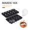 Skull Whiskey Silicone Ice Mold 10Cavity FoodGrade Ice Block Tray With Filling Funnel 2
