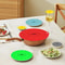 5Pack Silicone Microwave Splatter Covers Reusable HeatResistant Suction Lids In 5 Sizes 0