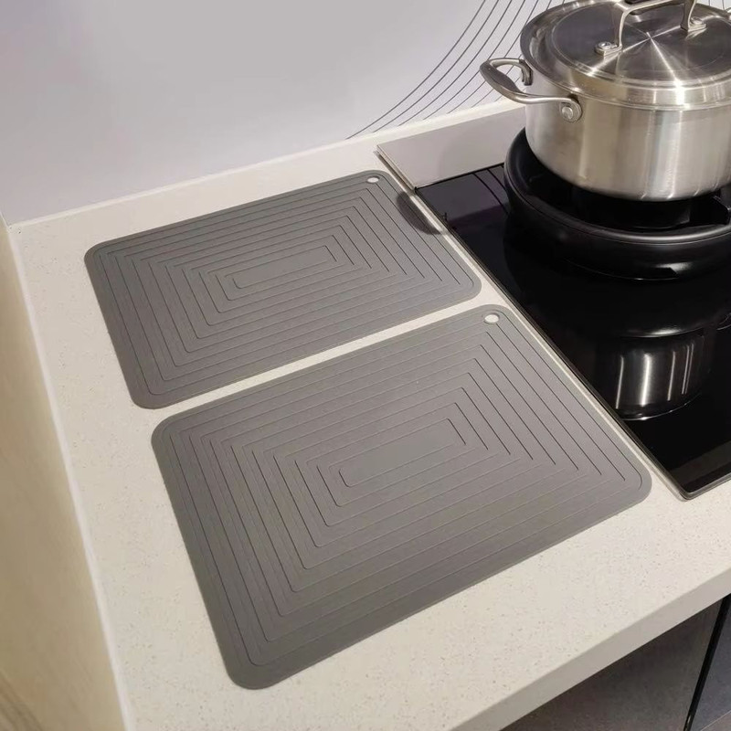 Silicone Square Hot Plate Mat Heat Resistant Non Slip Pot Mat For Kitchen Dining Tables 1
