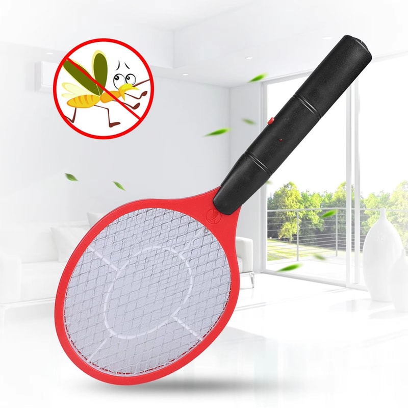 Electric Fly Swatter Racket Cordless Battery Powered Bug Zapper For Flies And Mosquitoes 2
