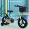 12 Inch Kids Bike With Training Wheels Stable High Carbon Steel Toddler Bicycle Green 3