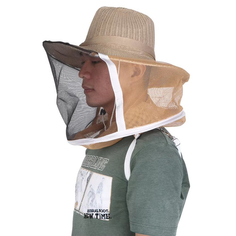 Breathable FireResistant Beekeeping Cowboy Hat With Protective Veil 1