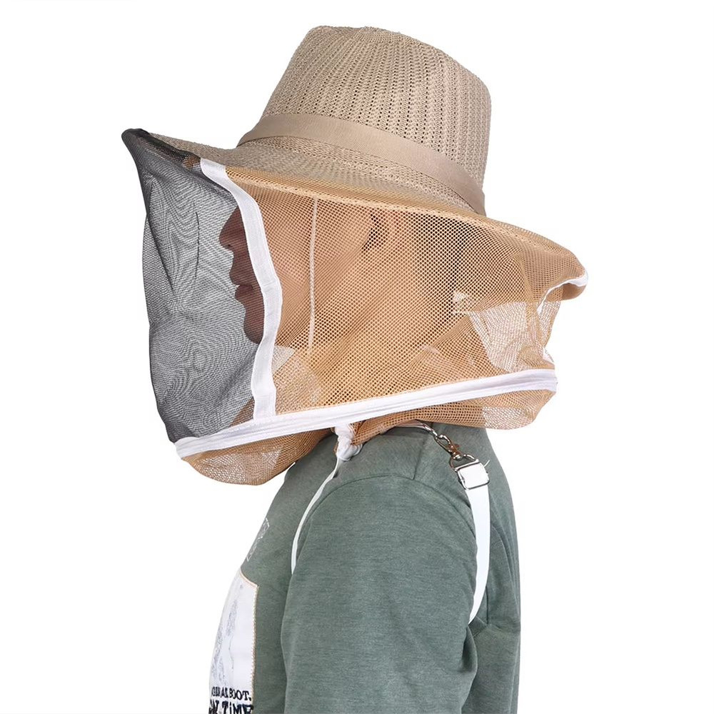 Breathable FireResistant Beekeeping Cowboy Hat With Protective Veil 2