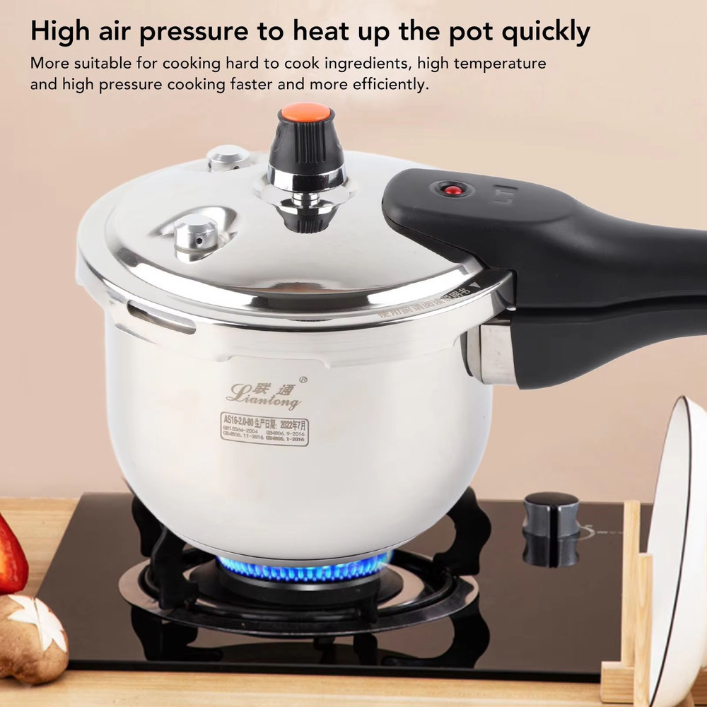 Stainless Steel Pressure Cooker With Safety Valve 80 KPa ExplosionProof Multifunctional Cooking Po 4
