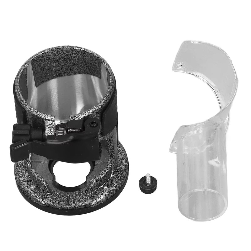 Adjustable Aluminum Alloy Router Base Plunge Trimming Machine Base With DustCollection Cover 4