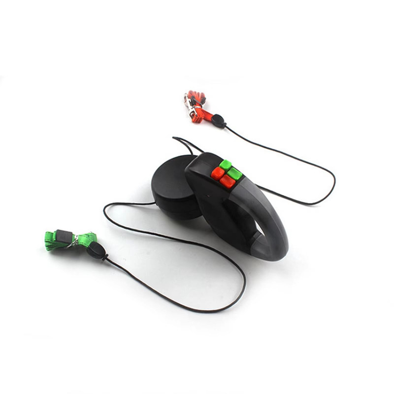 Dual Retractable Dog Leash Automatic Winding Double Pet Walking Traction Rope 984ft 5