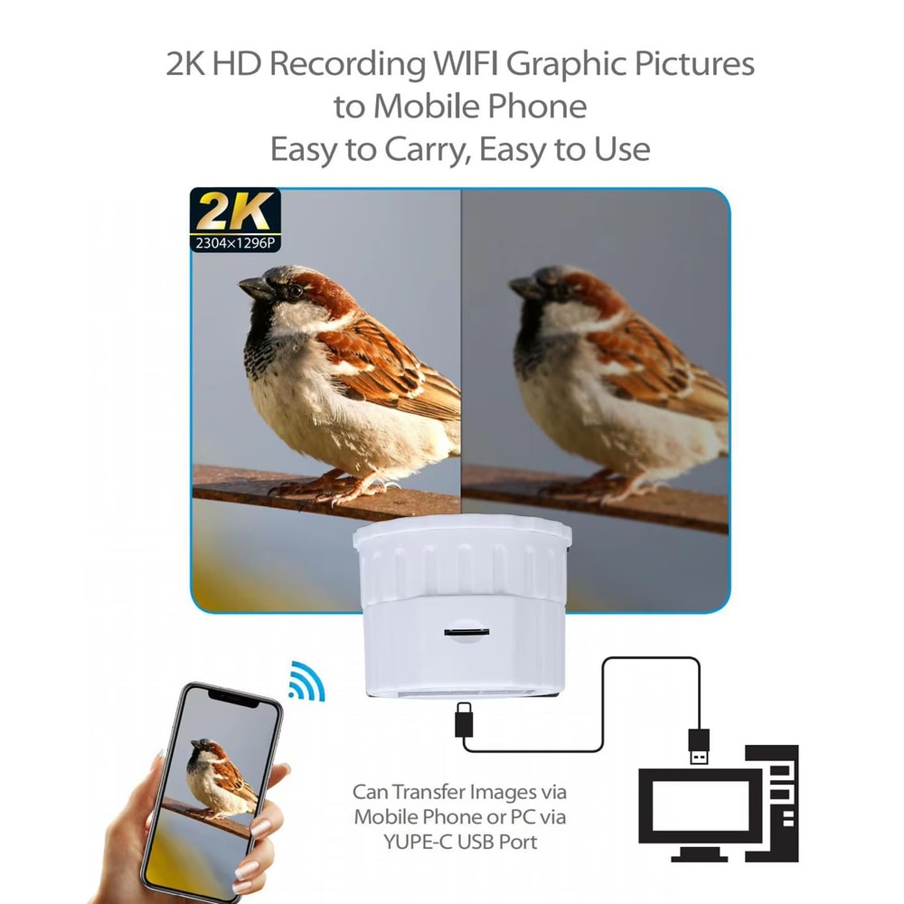 4MP WiFi Telescope Eyepiece Camera Wireless Digital Eyepiece For 118197in Sighting Telescopes 2