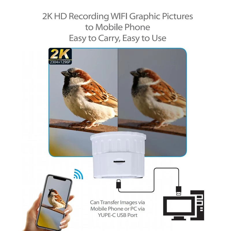 4MP WiFi Telescope Eyepiece Camera Wireless Digital Eyepiece For 118197in Sighting Telescopes 2