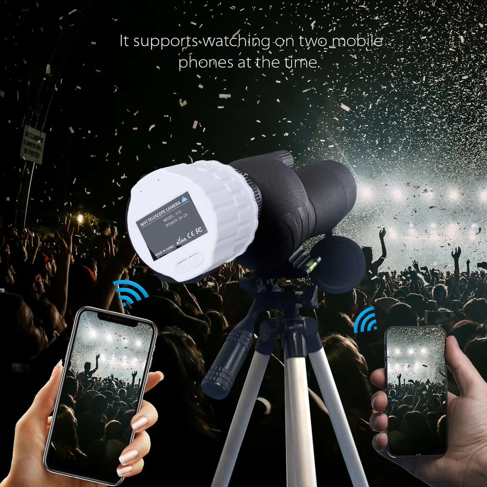 4MP WiFi Telescope Eyepiece Camera Wireless Digital Eyepiece For 118197in Sighting Telescopes 3