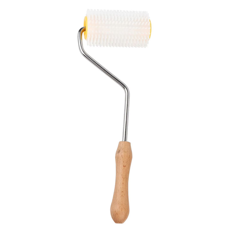 Honey Uncapping Roller With Wooden Handle Easy Beehive Uncapping Tool For Frames Extracting 4