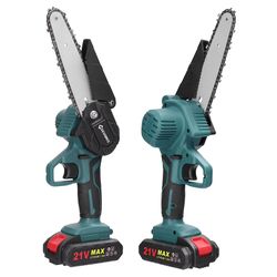 21v 6 inch cordless mini chainsaw – one-hand electric pruning saw for garden & orchard
