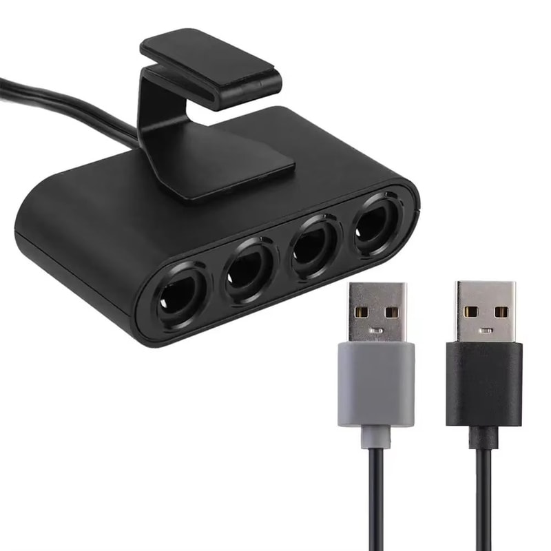 4Port GameCube Controller USB Adapter For Nintendo Switch Wii U PC NGC 2