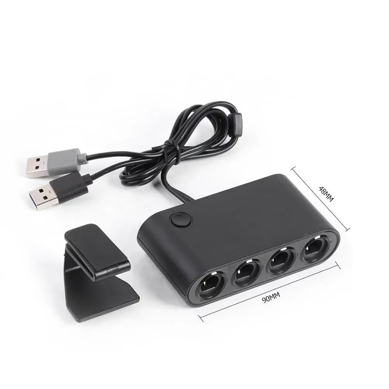 4Port GameCube Controller USB Adapter For Nintendo Switch Wii U PC NGC 7